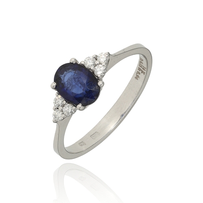 Fehér arany gyűrű 54-es méret (B31355_3I)